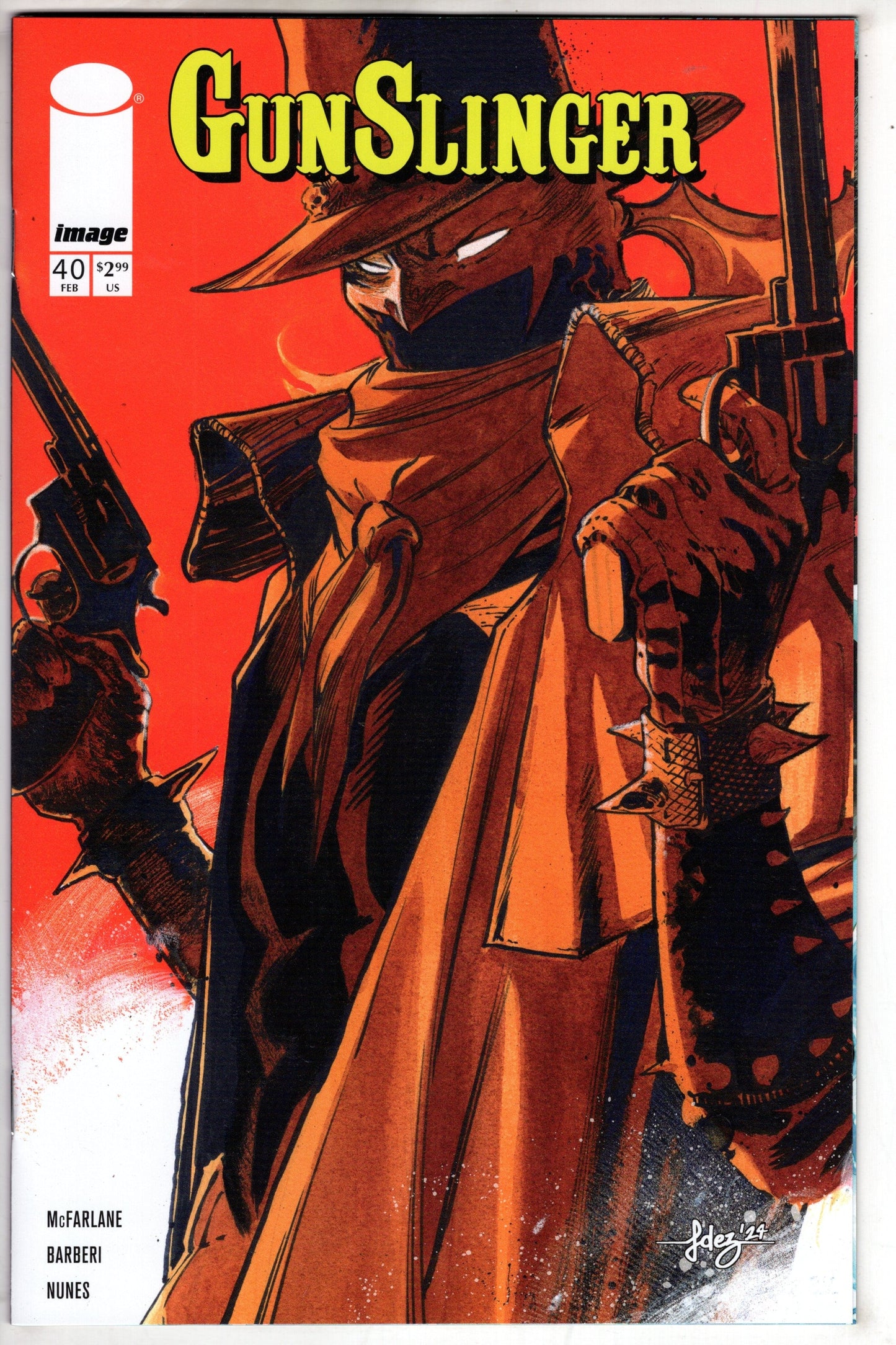IMAGE COMIC BOOK Gunslinger Spawn #40 Cover B Javi Fernandez Variant