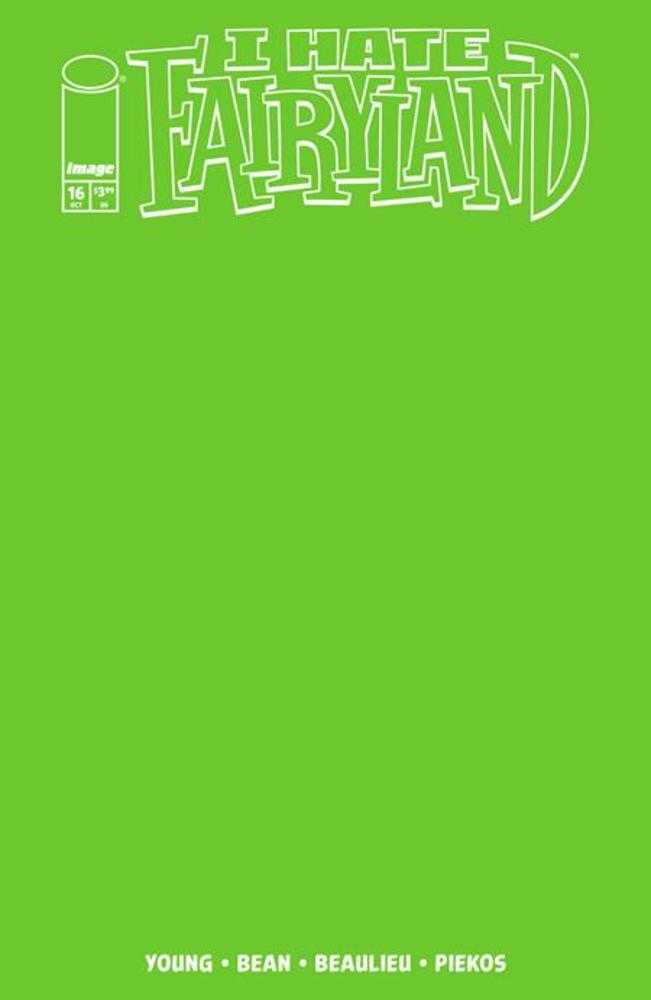 IMAGE COMIC BOOK I Hate Fairyland (2022) #16 Cover E Blank Sketch Variant (Mature)