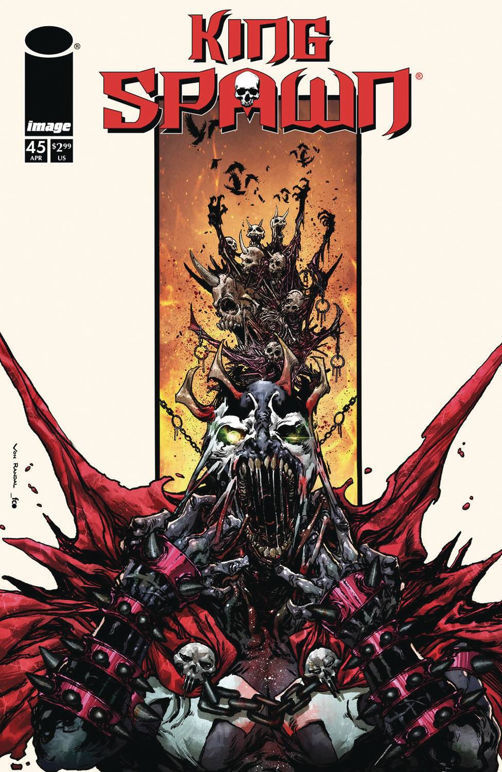 IMAGE COMIC BOOK KING SPAWN #45 CVR B VON RANDAL VAR