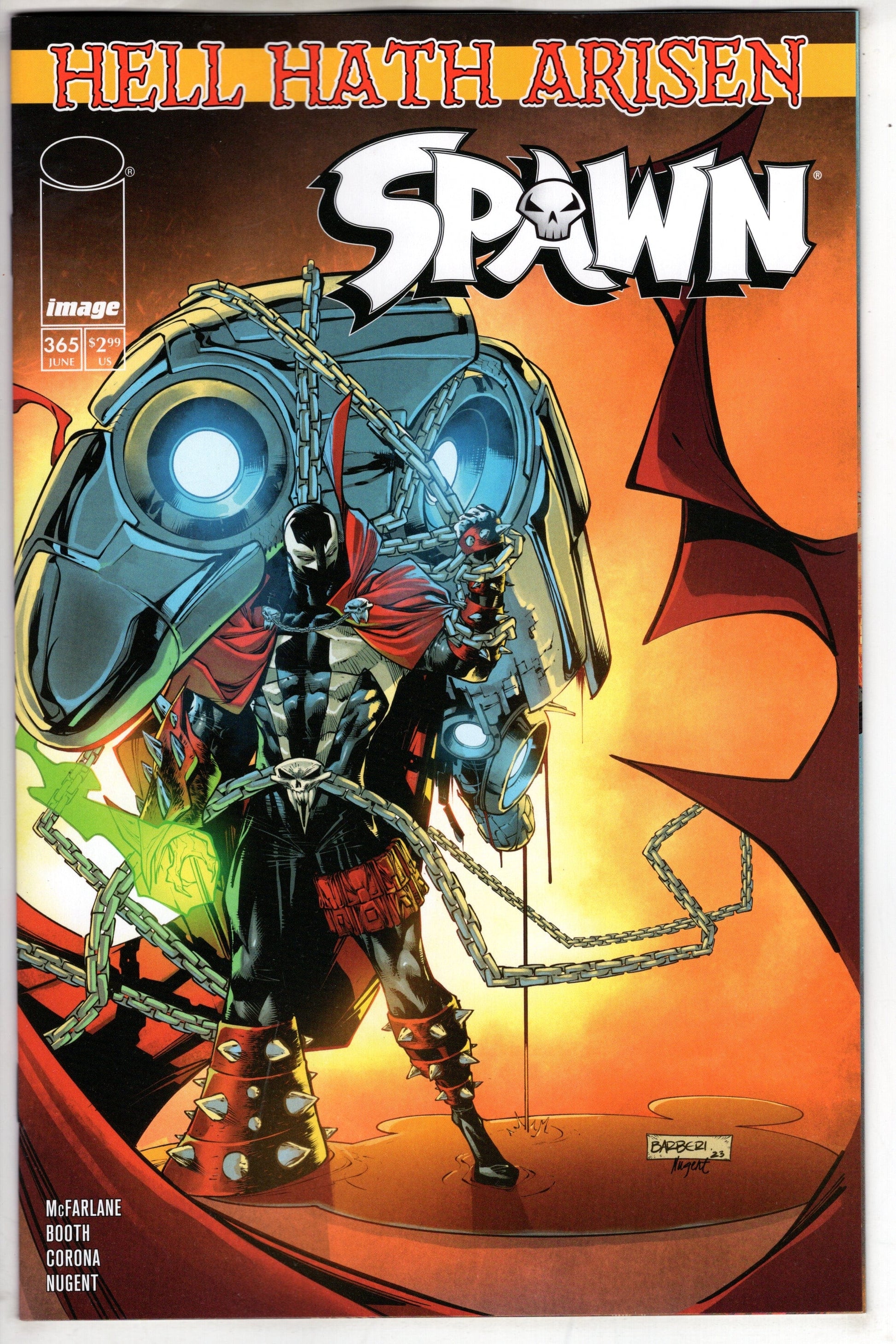 IMAGE COMIC BOOK SPAWN #365 CVR A CARLO BARBERI