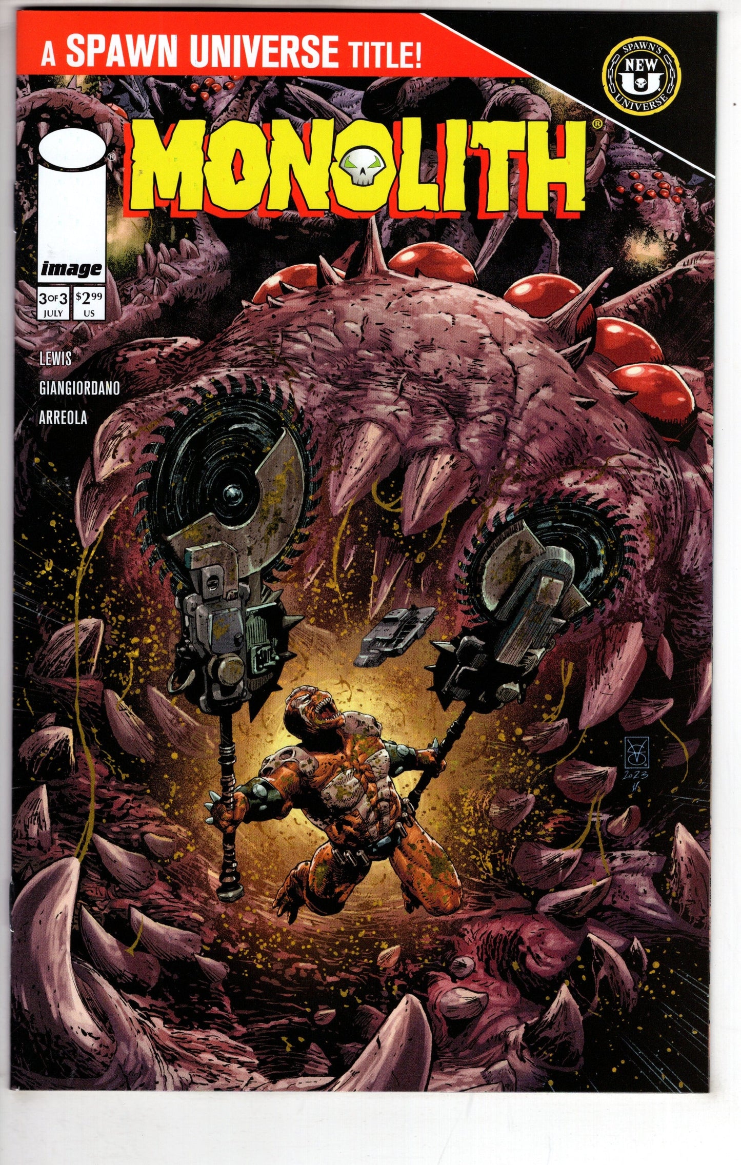 IMAGE COMIC BOOK Spawn Monolith #3 (Of 3) Cover A Valerio Giangiordano (Mature)