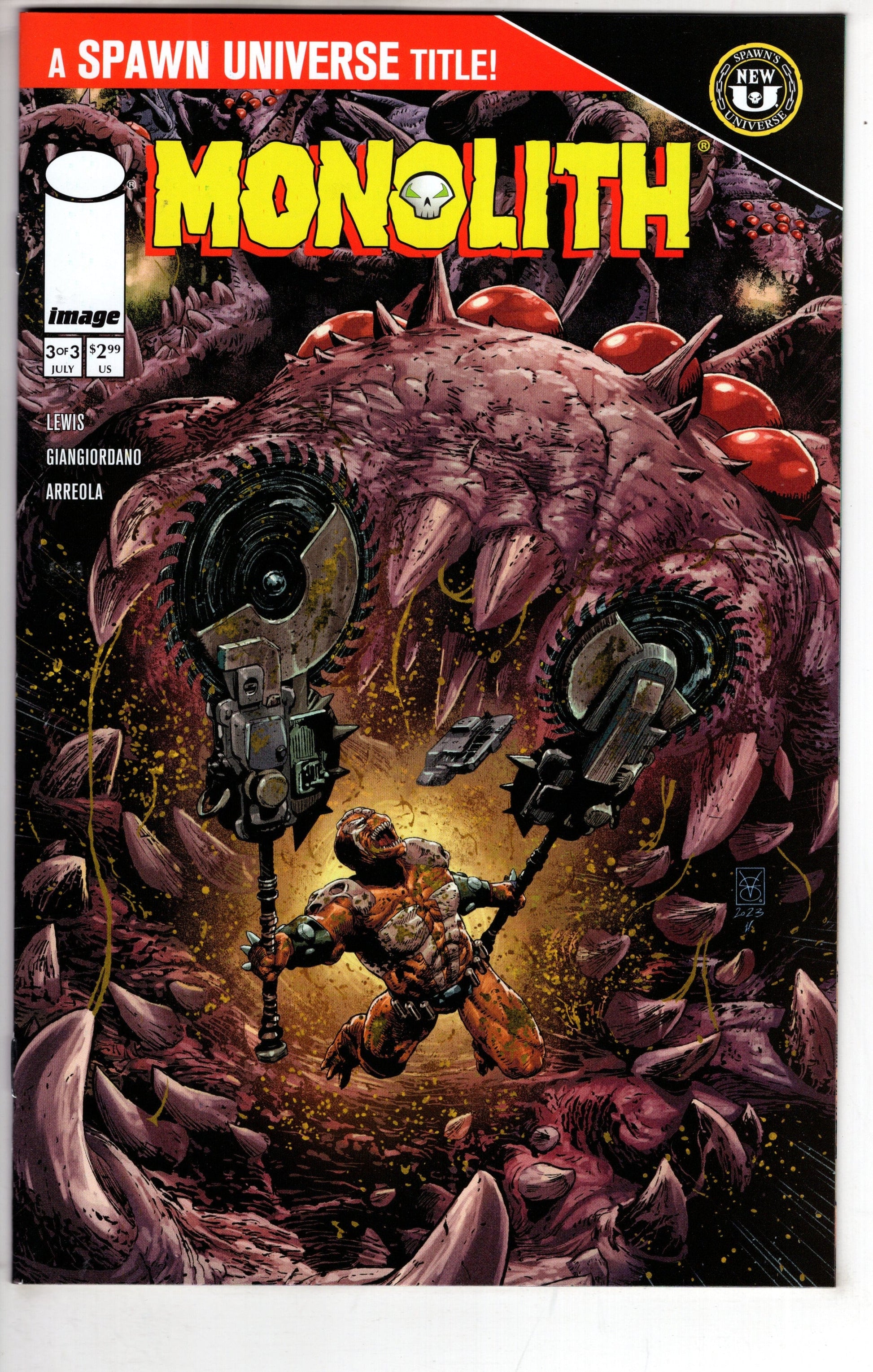 IMAGE COMIC BOOK Spawn Monolith #3 (Of 3) Cover A Valerio Giangiordano (Mature)