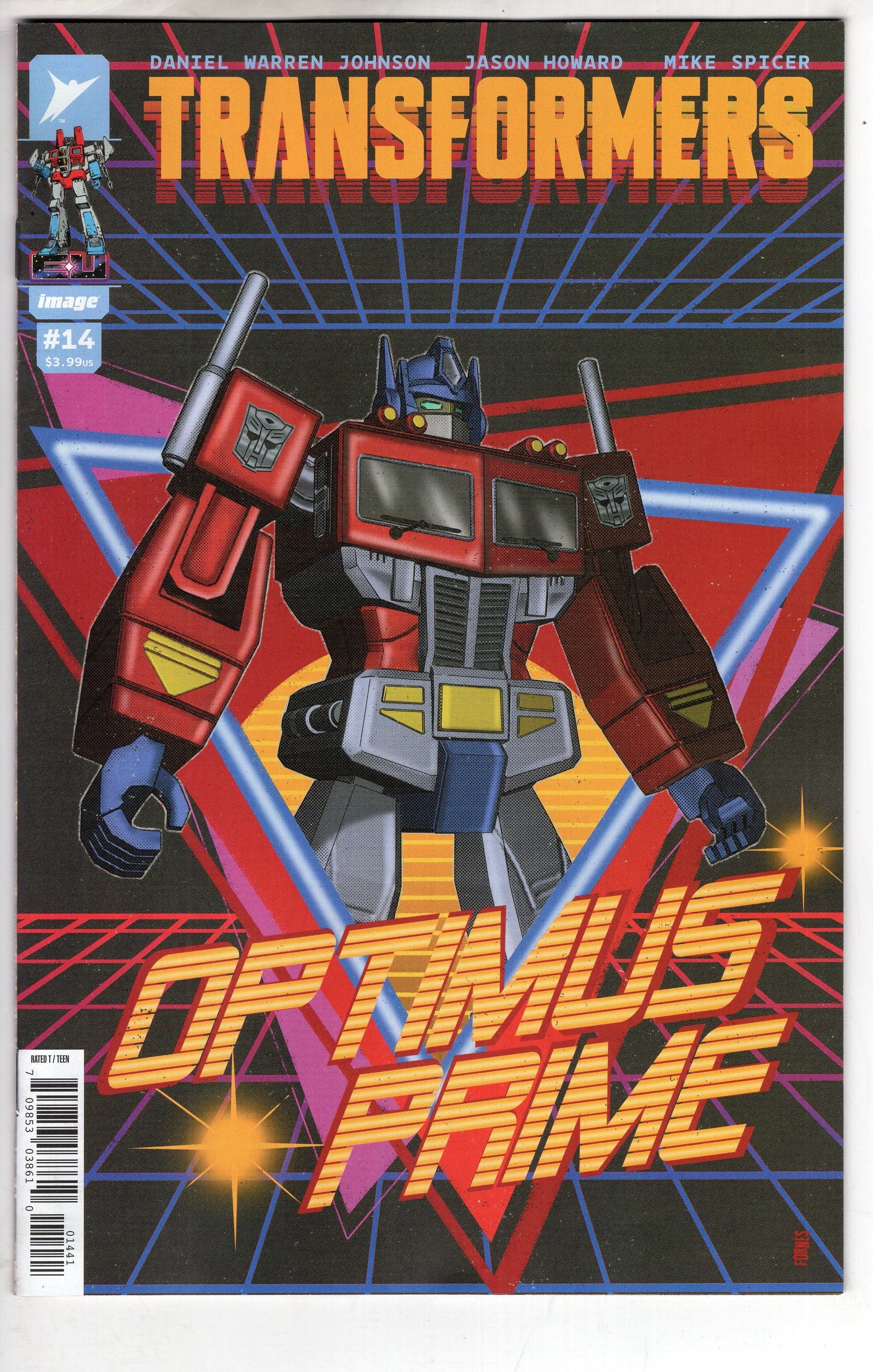 IMAGE COMIC BOOK Transformers #14 Cover D 1 in 25 Jorge Fornes Variant