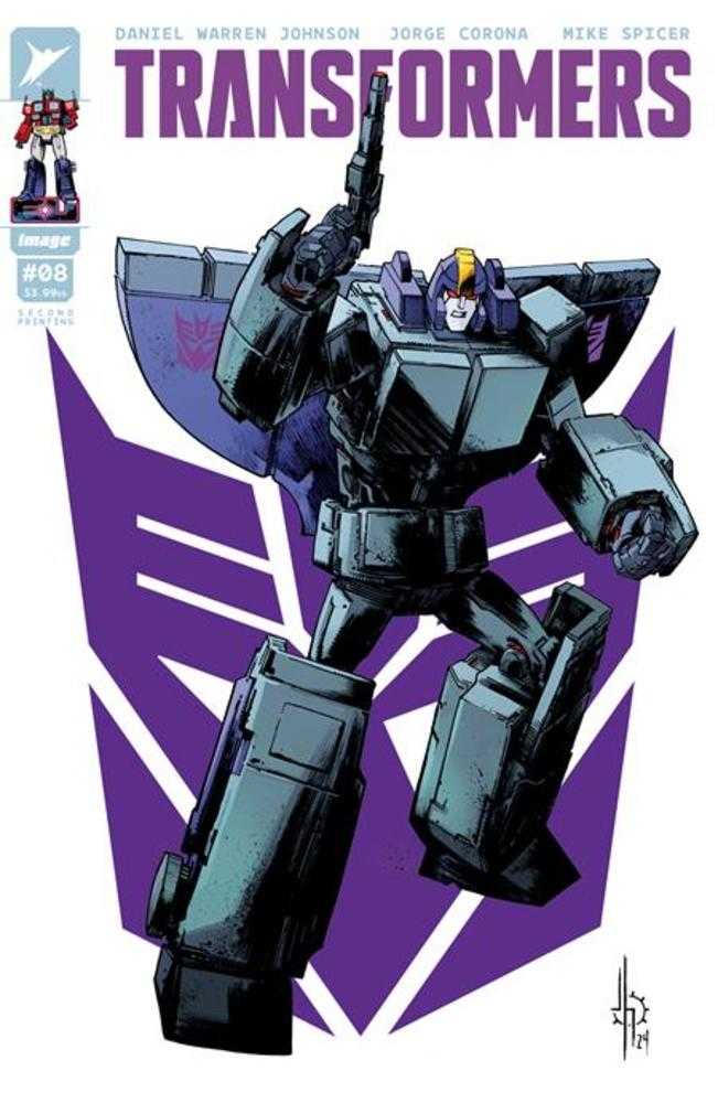IMAGE COMIC BOOK Transformers #8 2nd Print Cover A Jason Howard Decepticon