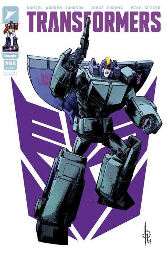 IMAGE COMIC BOOK Transformers #8 2nd Print Cover A Jason Howard Decepticon