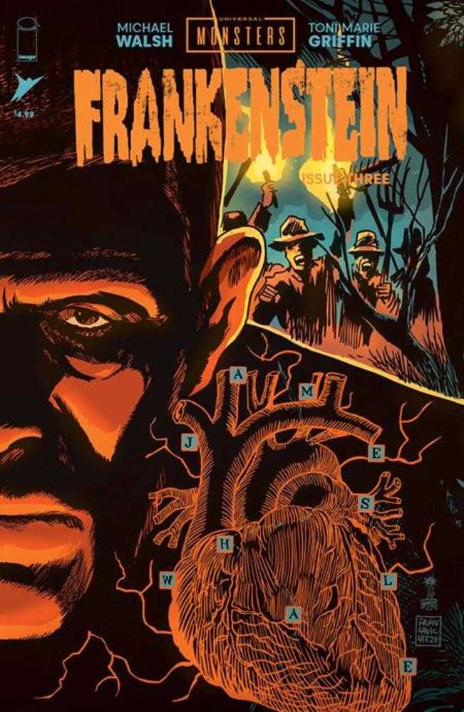IMAGE COMIC BOOK Universal Monsters Frankenstein #3 (Of 4) Cover C 1 in 10 Francesco Francavilla Connecting Variant