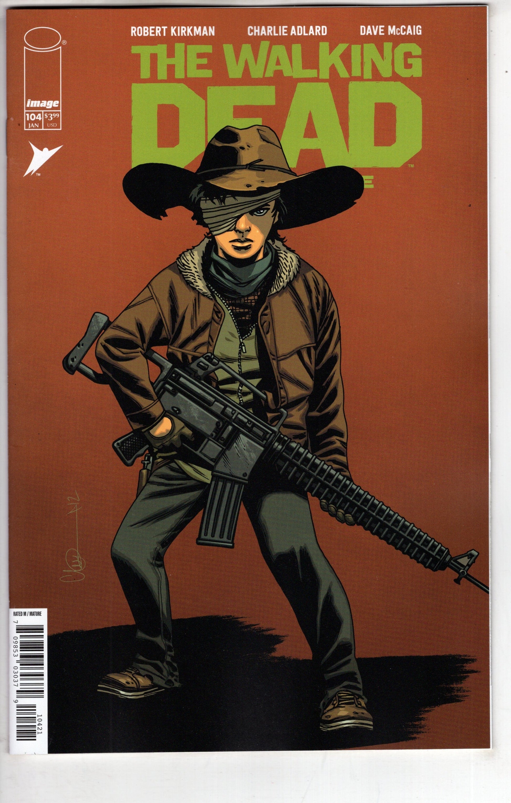 IMAGE COMIC BOOK Walking Dead Deluxe #104 Cover B Charlie Adlard & Dave Mccaig Variant (Mature)