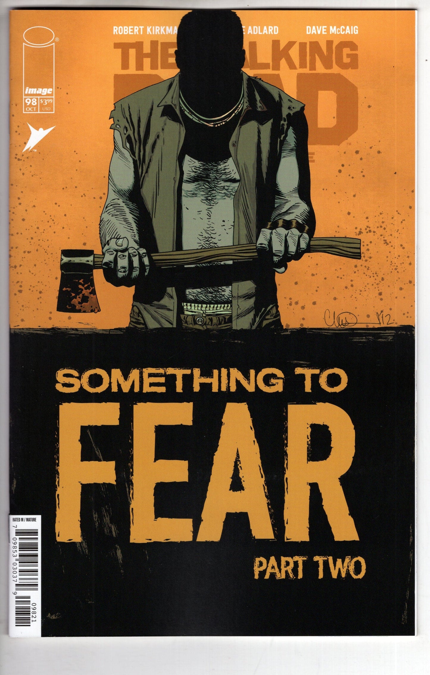 IMAGE COMIC BOOK Walking Dead Deluxe #98 Cover B Charlie Adlard & Dave Mccaig Variant (Mature)