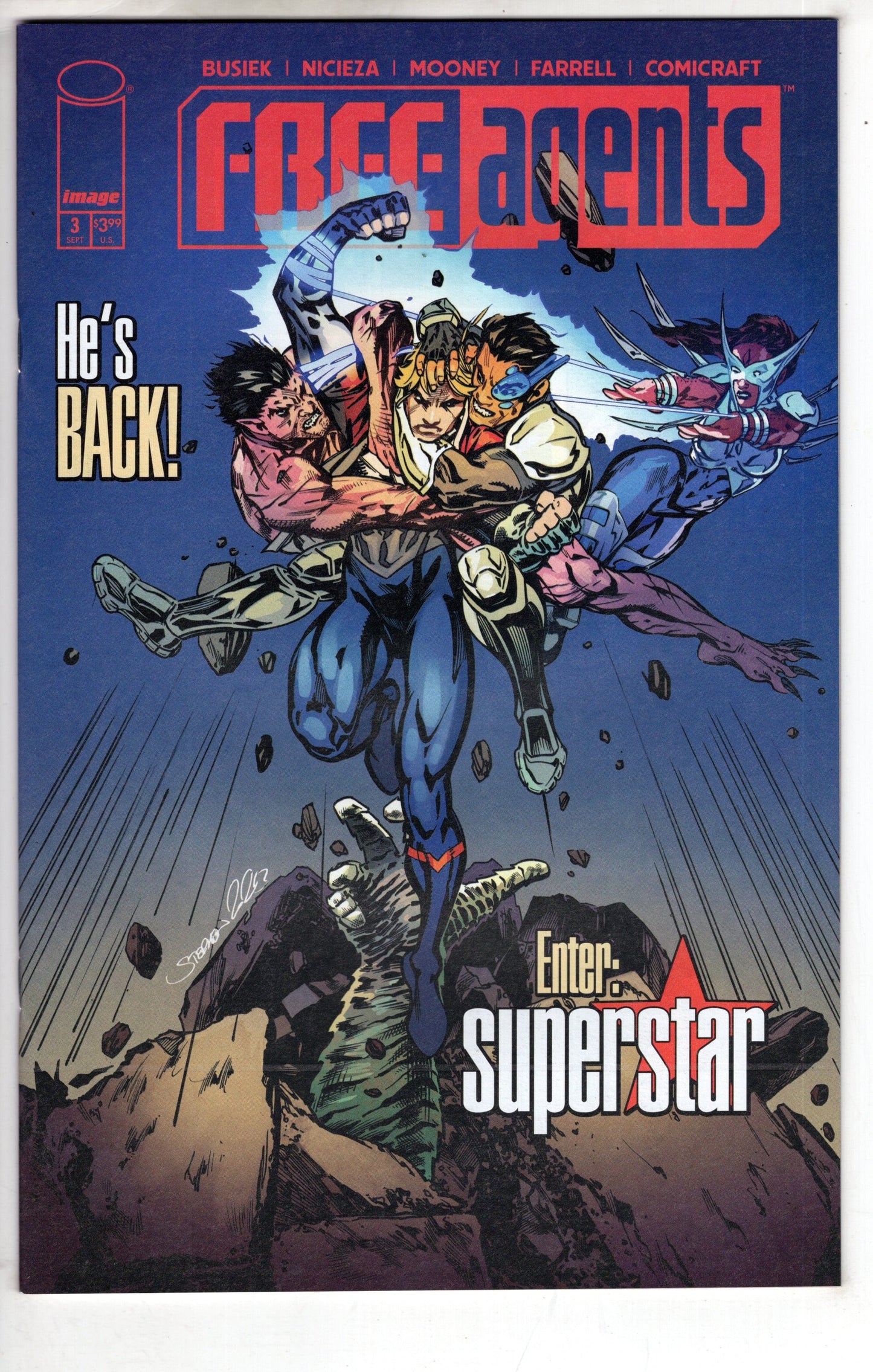 IMAGE COMIC BOOKS Free Agents #3 Cover A Stephen Mooney
