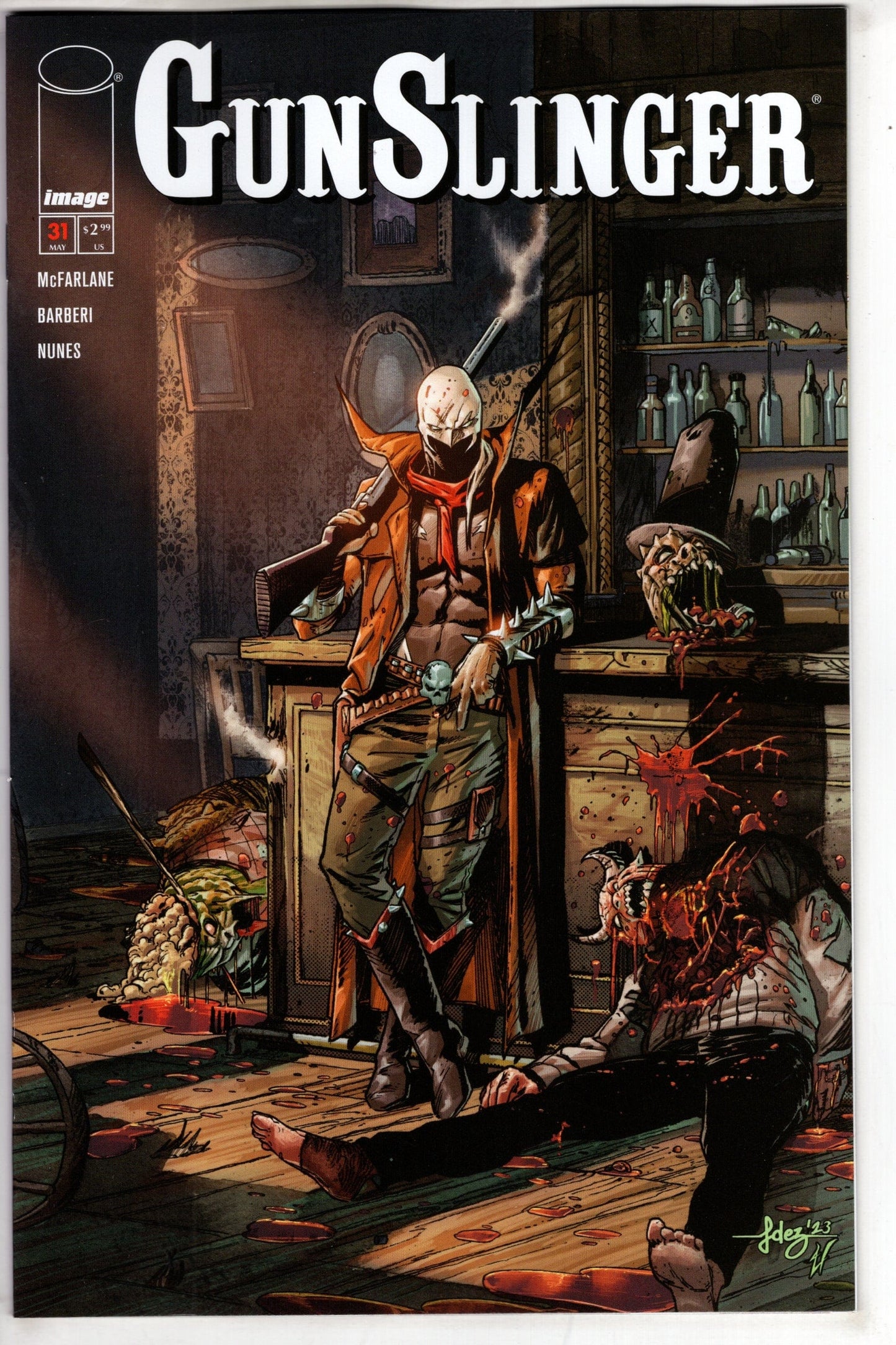 IMAGE COMICS BUY-SELL COMIC BOOK Gunslinger Spawn #31 Cover B Javi Fernandez Variant
