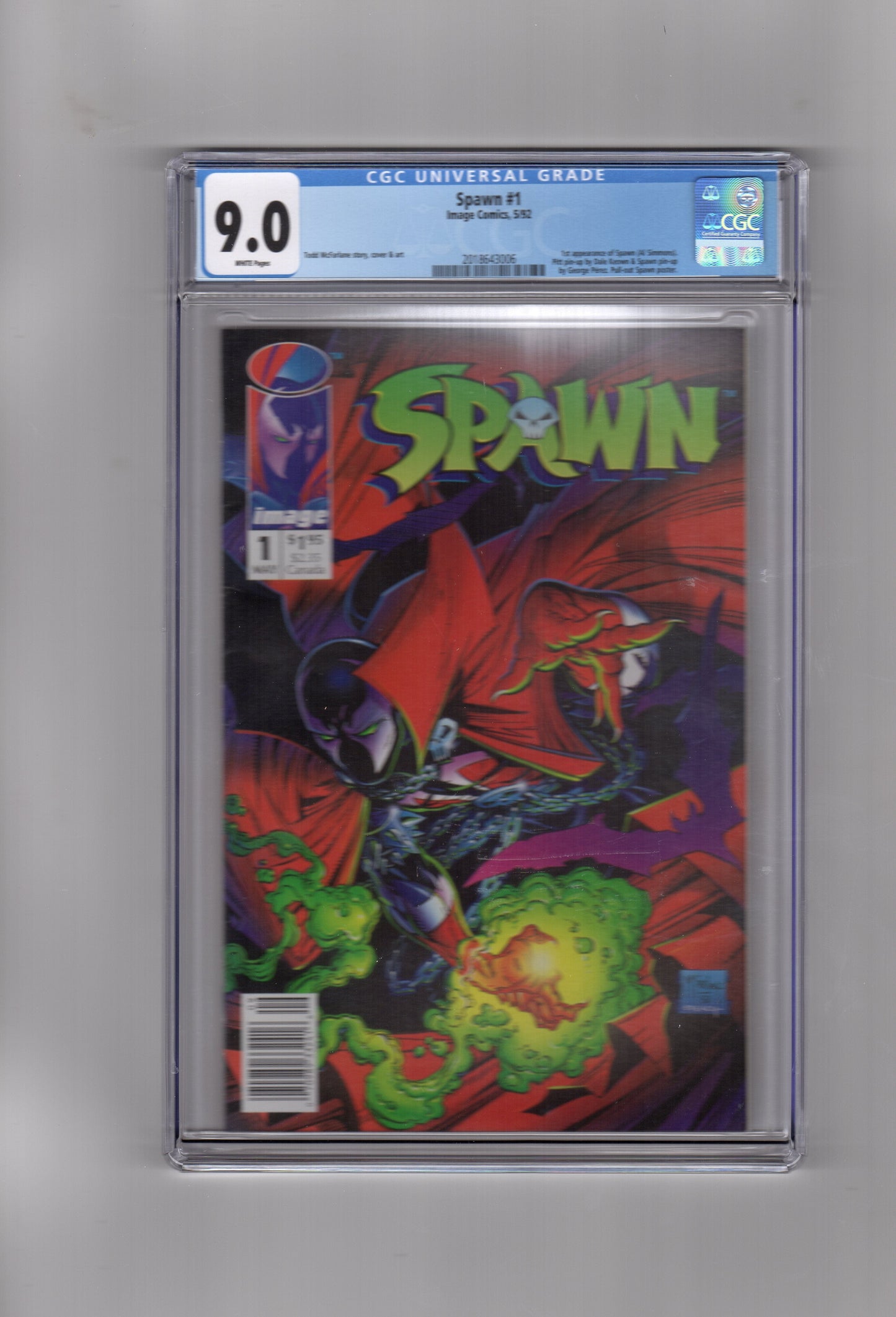 Image Comics CGC Comic SPAWN #1 CGC 9.0