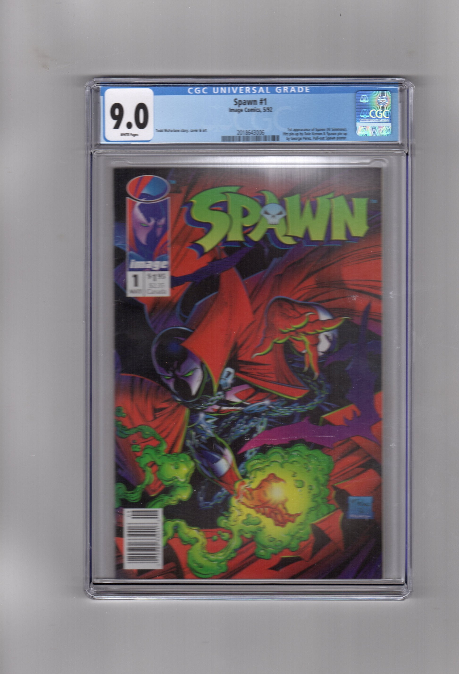 Image Comics CGC Comic SPAWN #1 CGC 9.0