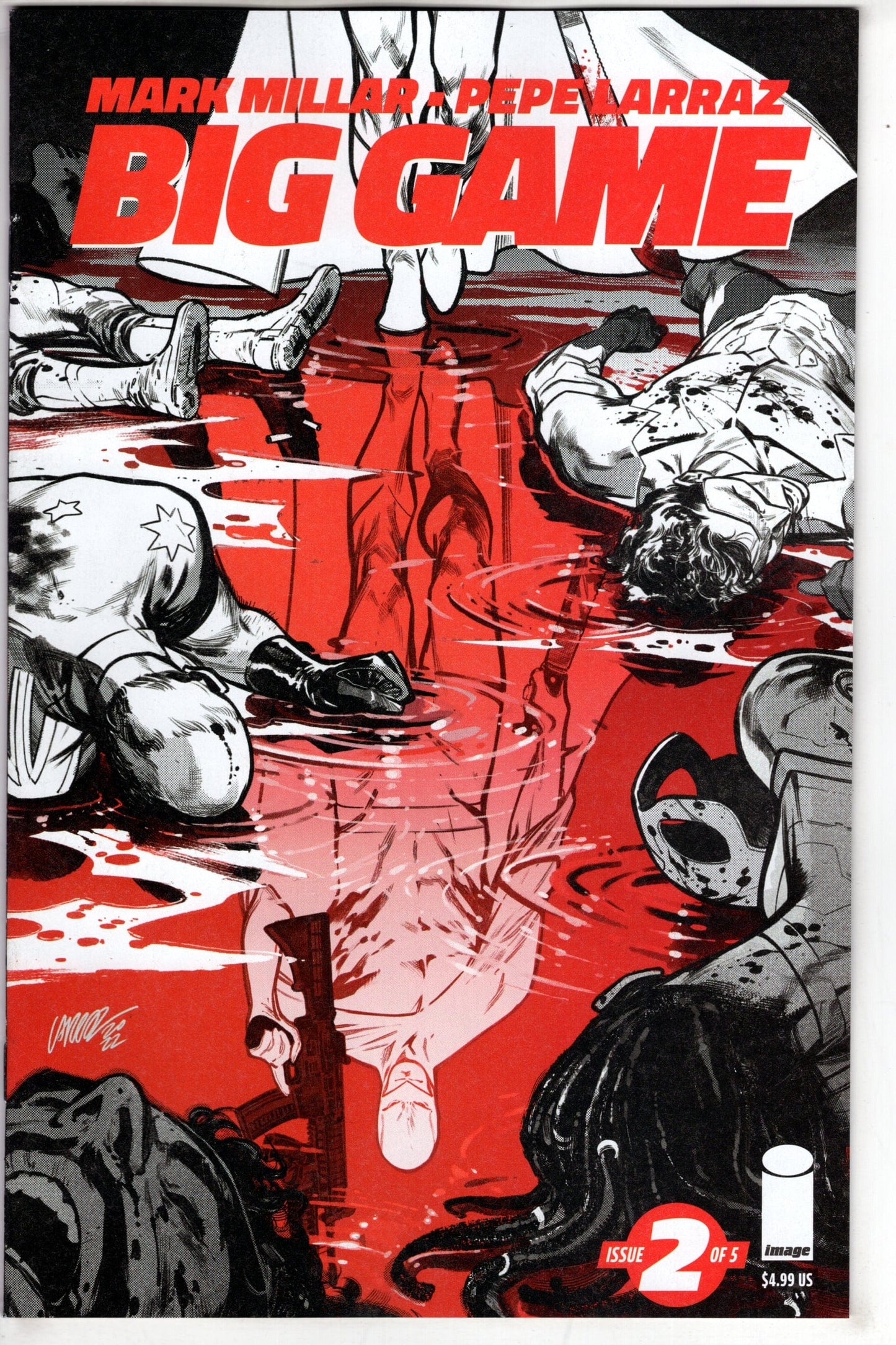 IMAGE COMICS COMIC BOOK Big Game #2 (Of 5) Cover B Larraz Black & White Variant (Mature)