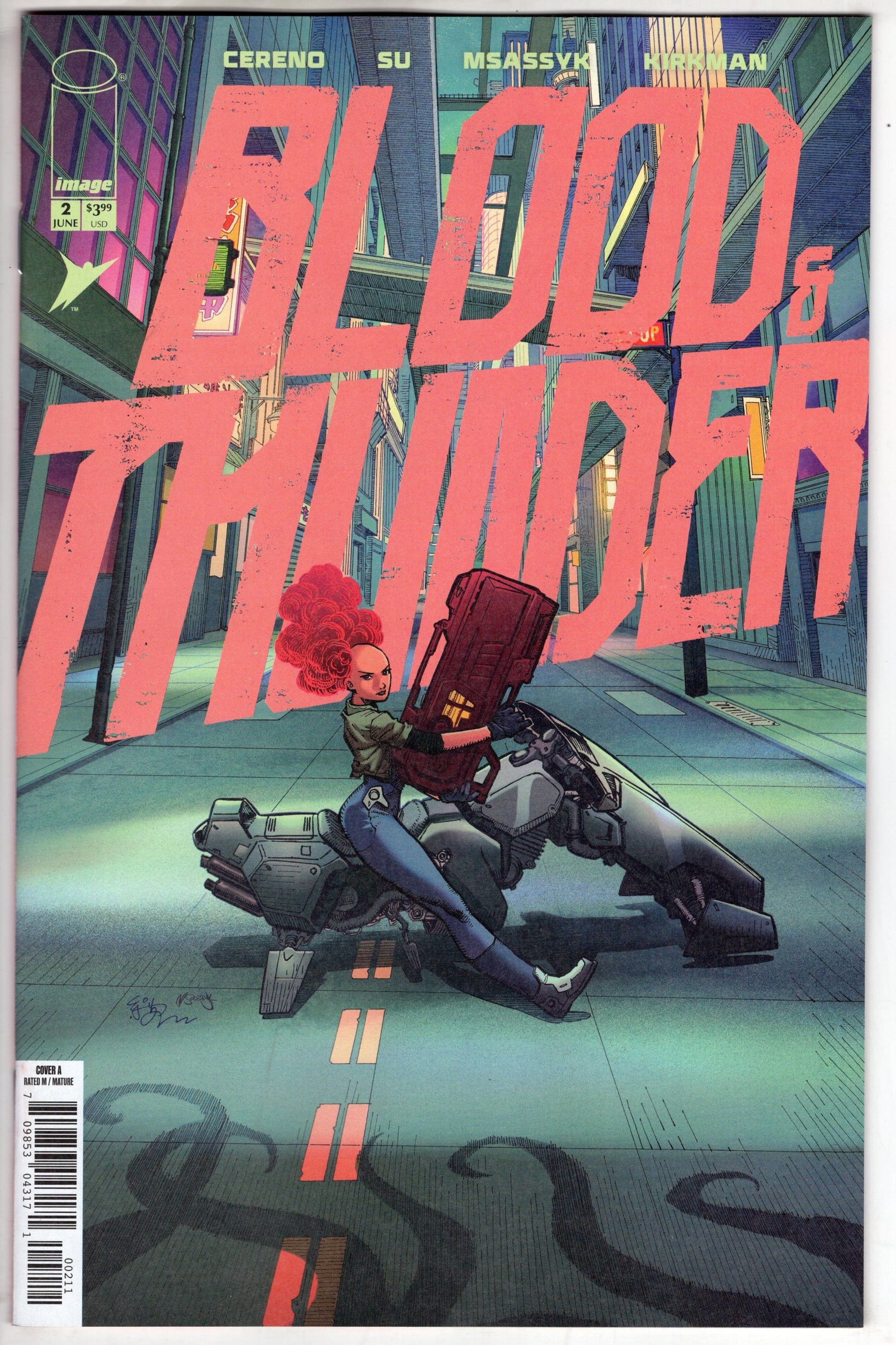 Image Comics COMIC BOOK BLOOD & THUNDER #2 CVR A EJ SU & MSASSYK (MR)