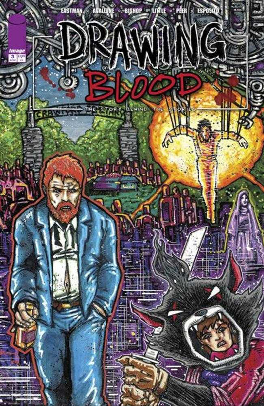 Image Comics COMIC BOOK Drawing Blood #3 (Of 12) Cover A Kevin Eastman