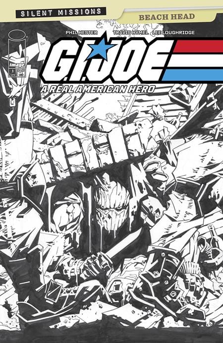 IMAGE COMICS COMIC BOOK GI JOE A REAL AMERICAN HERO BEACH HEAD #1 (ONE SHOT) CVR C INC 1:10 PHIL HESTER B&W VAR