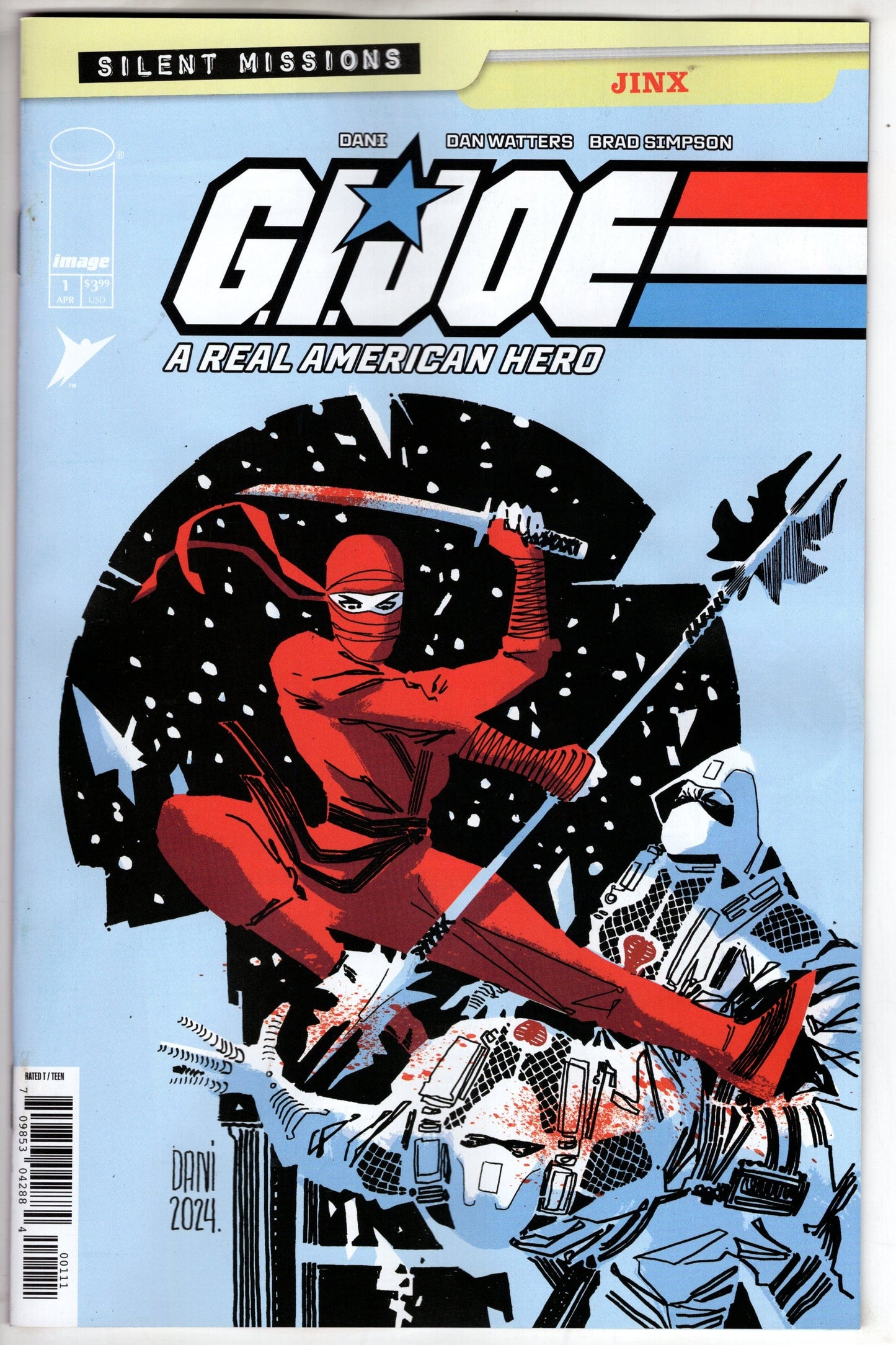 Image Comics COMIC BOOK GI JOE A REAL AMERICAN HERO JINX #1 (ONE SHOT) CVR A DANI & BRAD SIMPSON