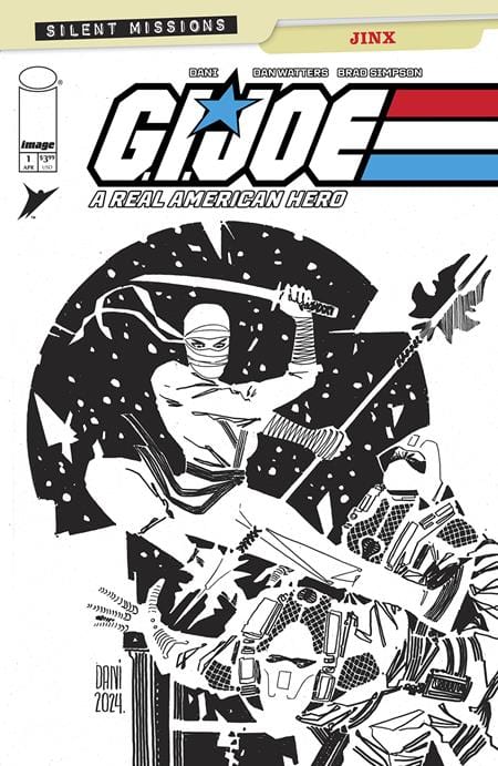Image Comics COMIC BOOK GI JOE A REAL AMERICAN HERO JINX #1 (ONE SHOT) CVR C INC 1:10 DANI B&W VAR