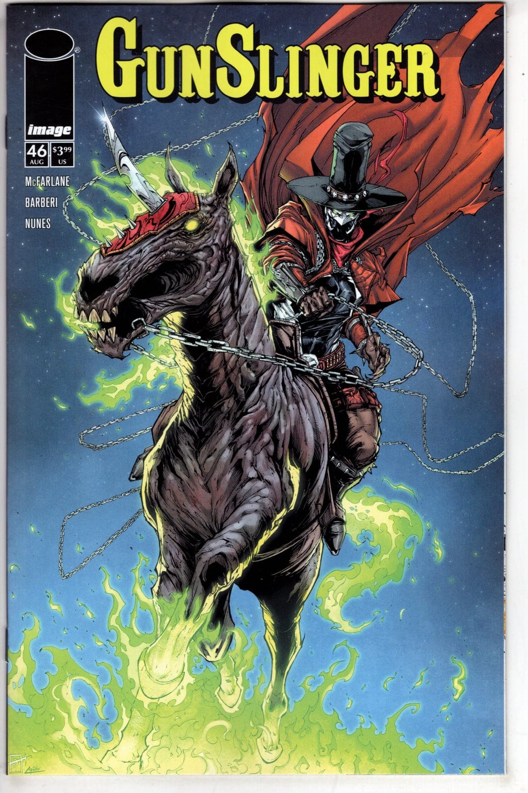 Image Comics COMIC BOOK GUNSLINGER SPAWN #46 CVR B JONATHAN URIBE VAR