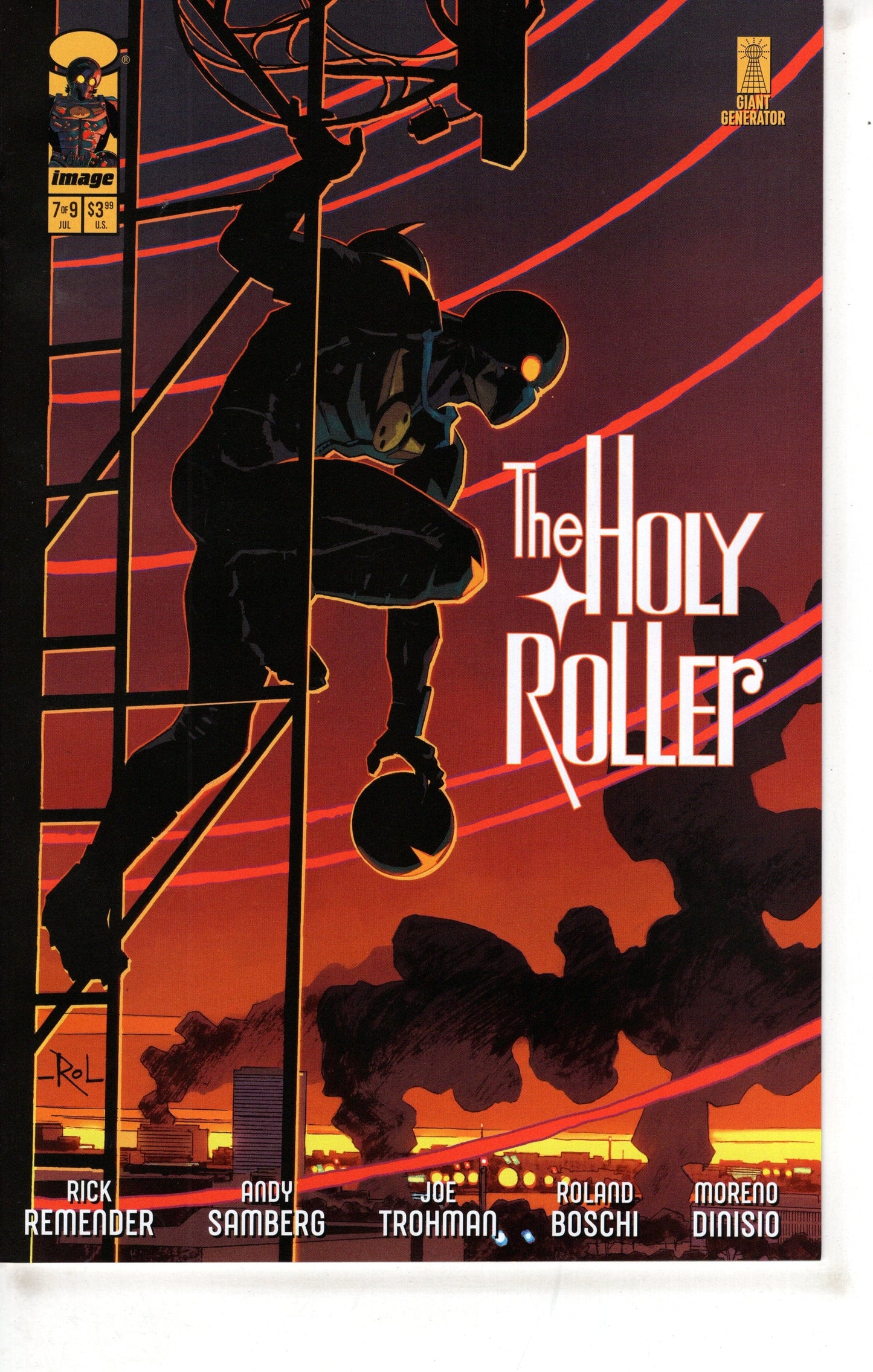 Image Comics COMIC BOOK Holy Roller #7 (Of 9) Cover A Roland Boschi & Moreno Dinisio