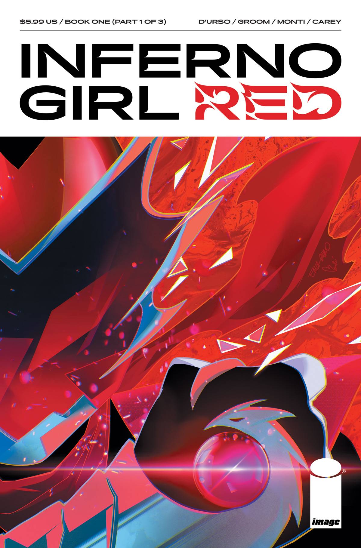 IMAGE COMICS COMIC BOOK INFERNO GIRL RED BOOK ONE #1 (OF 3) CVR A DURSO & MONTI (VF/NM)