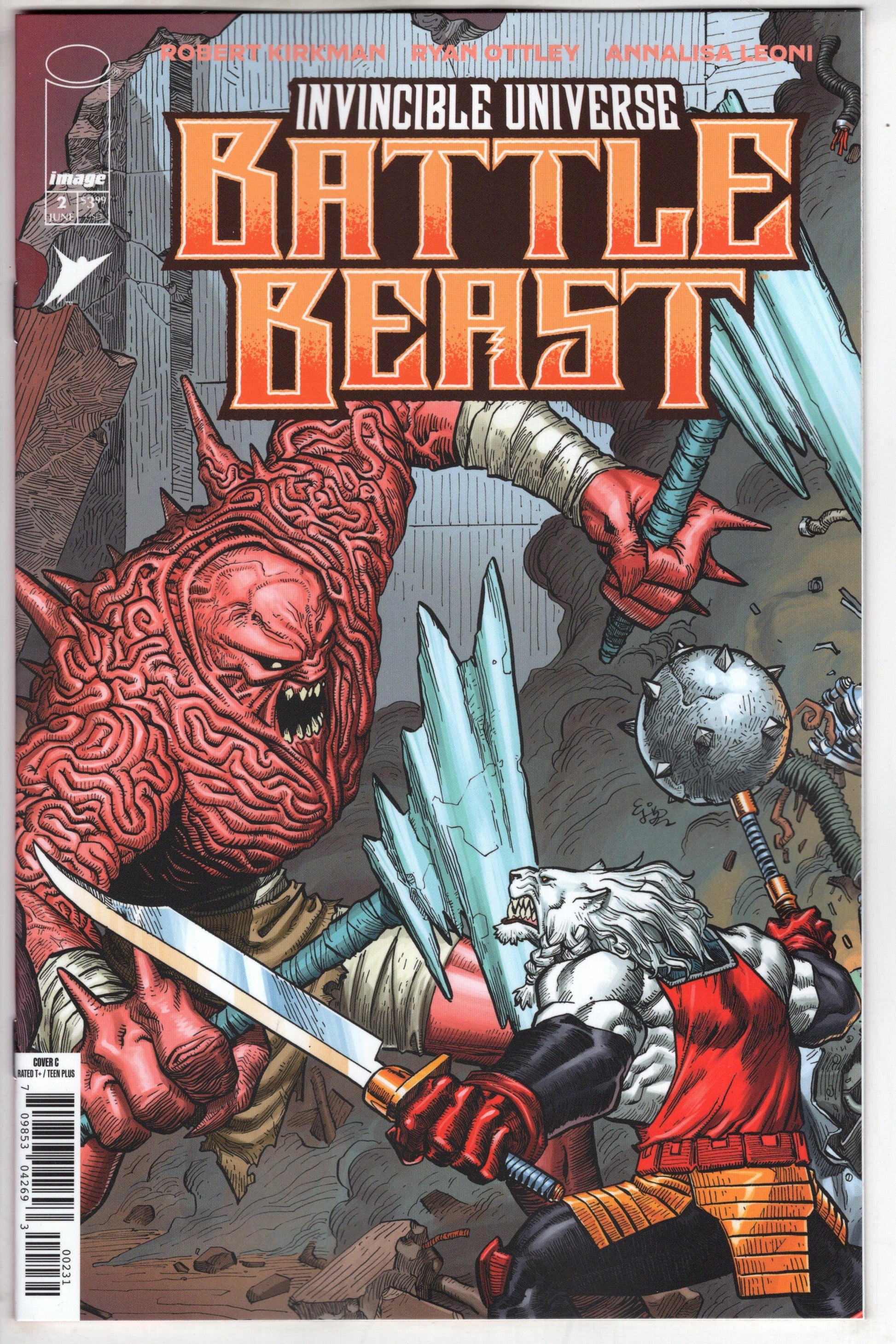 Image Comics COMIC BOOK INVINCIBLE UNIVERSE BATTLE BEAST #2 CVR C INC 1:10 EJ SU VAR