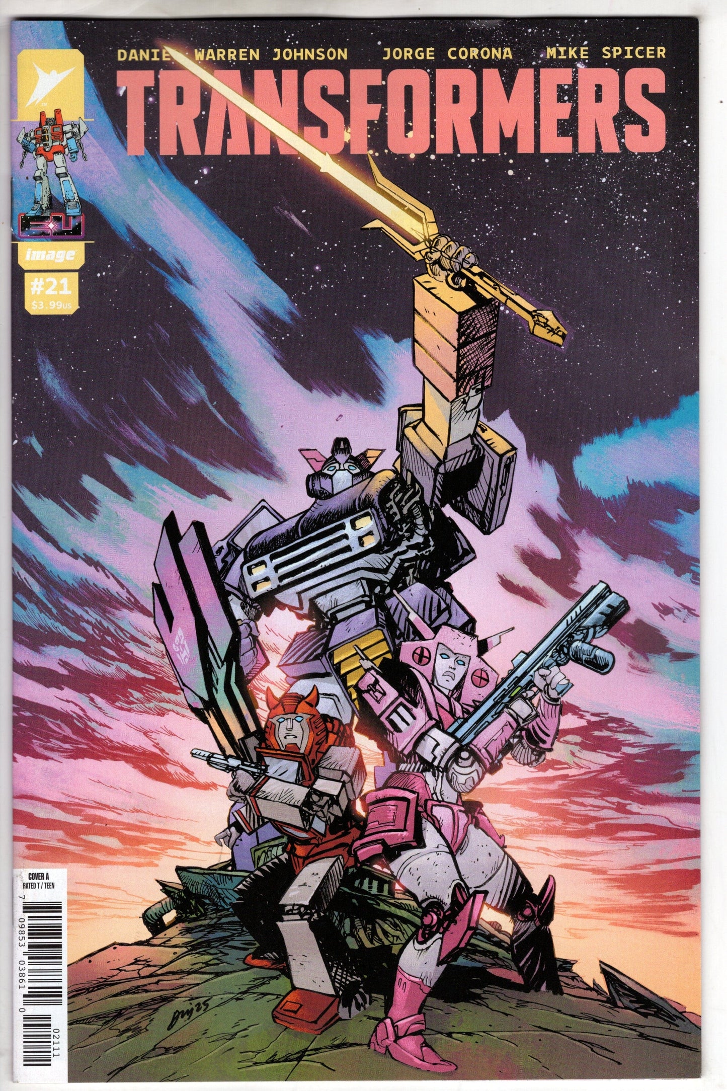 Image Comics COMIC BOOK TRANSFORMERS #21 CVR A DANIEL WARREN JOHNSON & MIKE SPICER