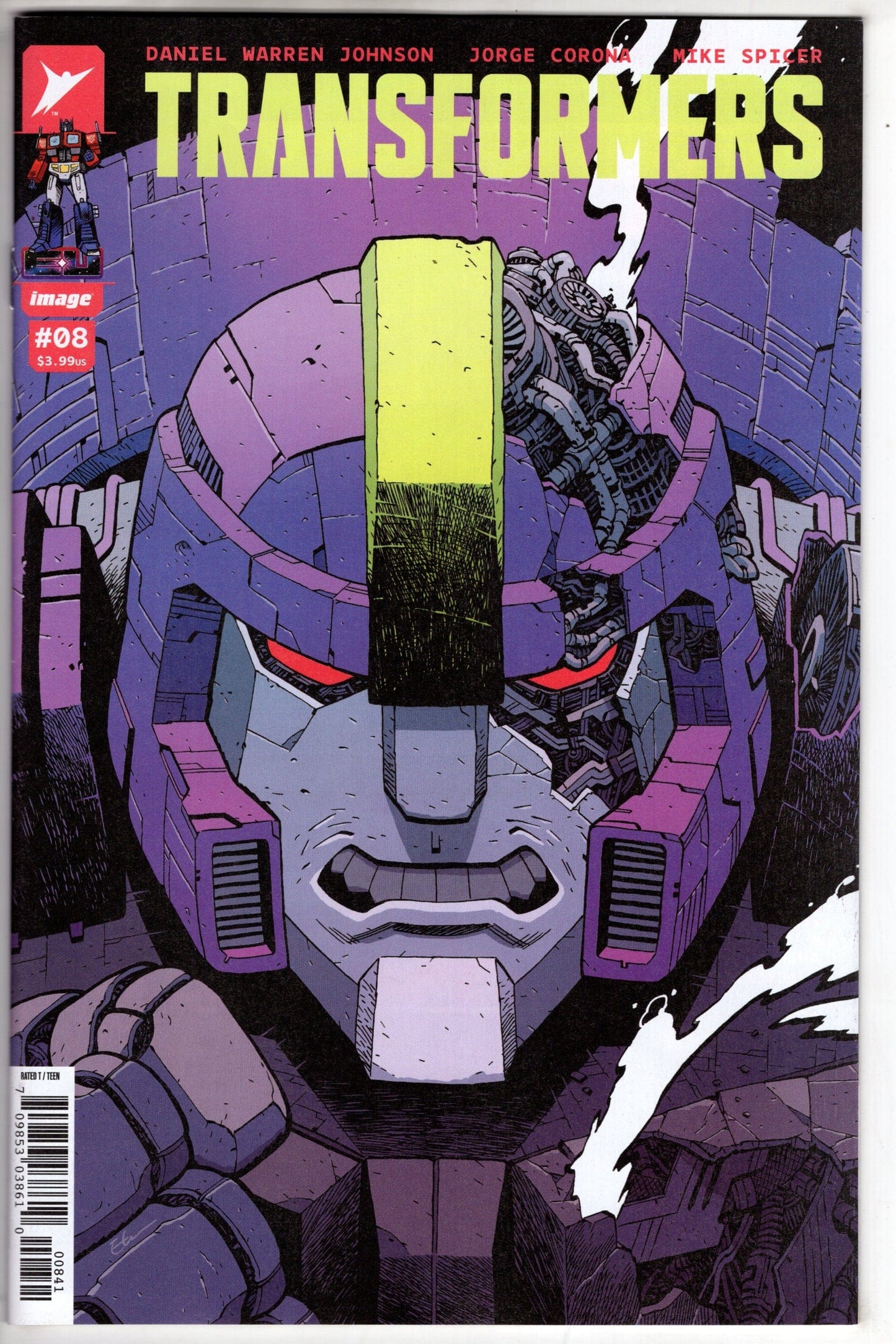 Image Comics COMIC BOOK Transformers #8 Cover D 1 in 25 Ethan Young Variant