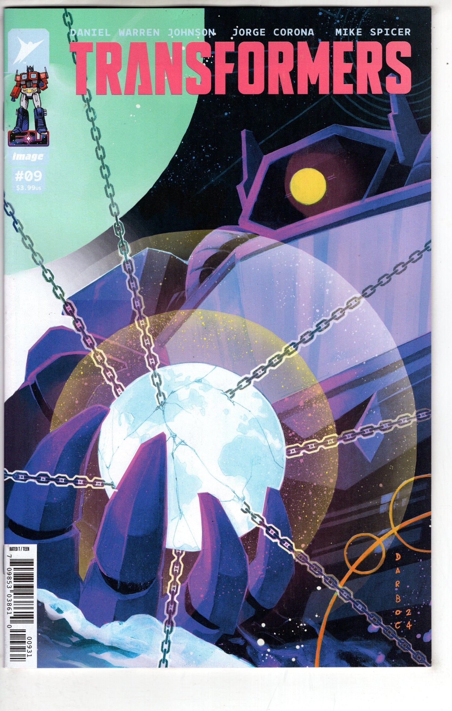 Image Comics COMIC BOOK Transformers #9 Cover C 1 in 10 Karen S Darboe Connecting Variant