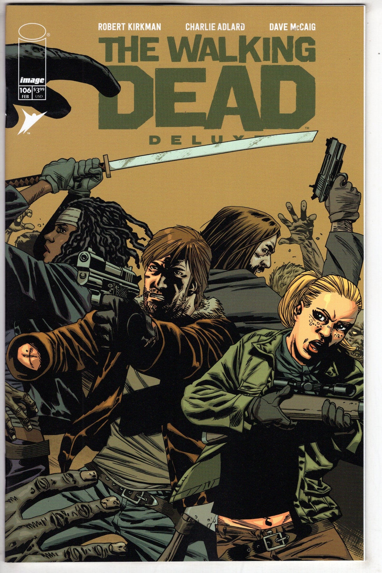Image Comics COMIC BOOK Walking Dead Deluxe #106 Cover B Charlie Adlard & Dave Mccaig Variant (Mature)