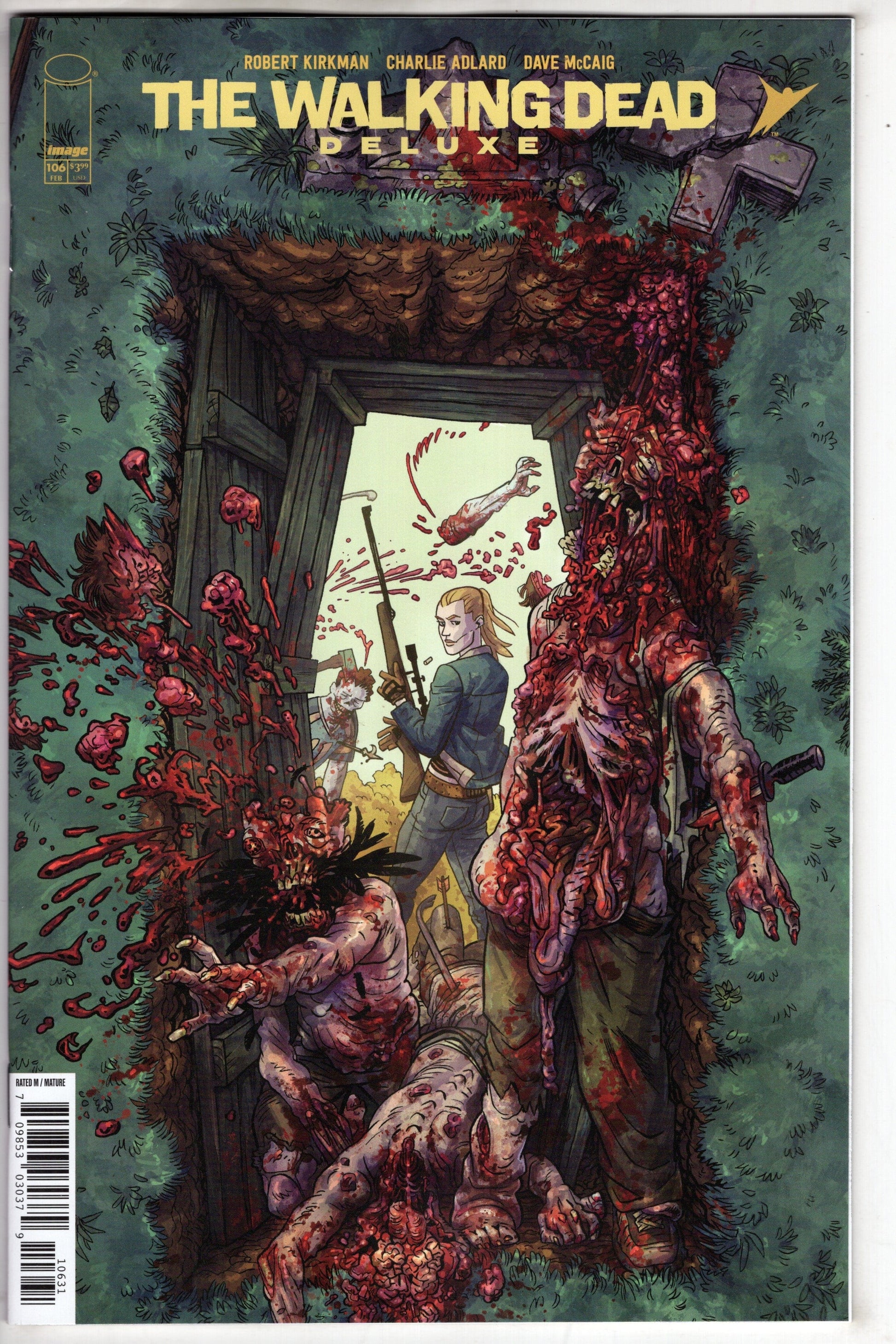 Image Comics COMIC BOOK Walking Dead Deluxe #106 Cover C Nate Bellegarde & Olli Hihnala Connecting Variant (Mature)