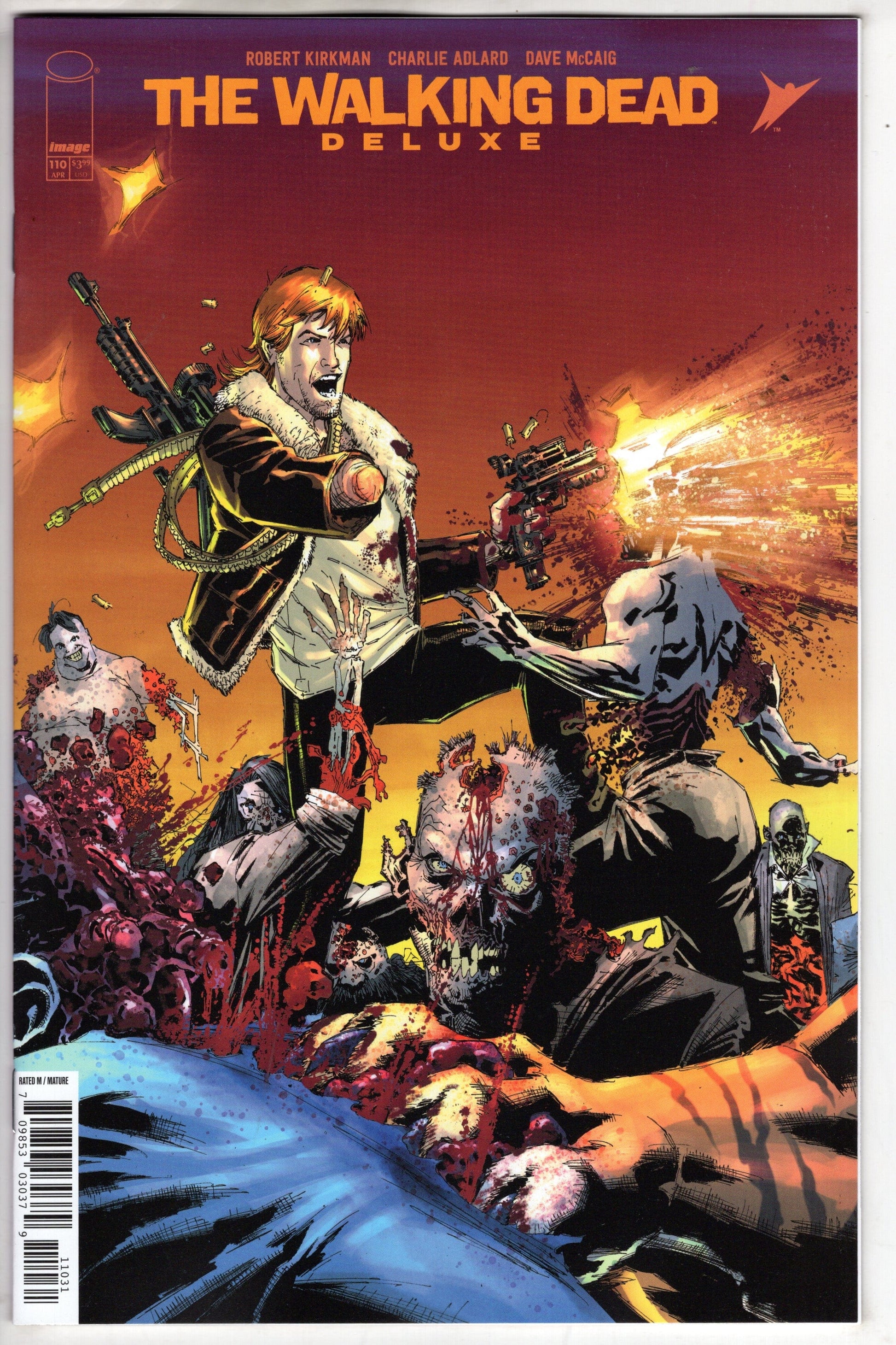 IMAGE COMICS COMIC BOOK WALKING DEAD DELUXE #110 CVR C WHILCE PORTACIO & ALEX SINCLAIR CONNECTING VAR (MR)