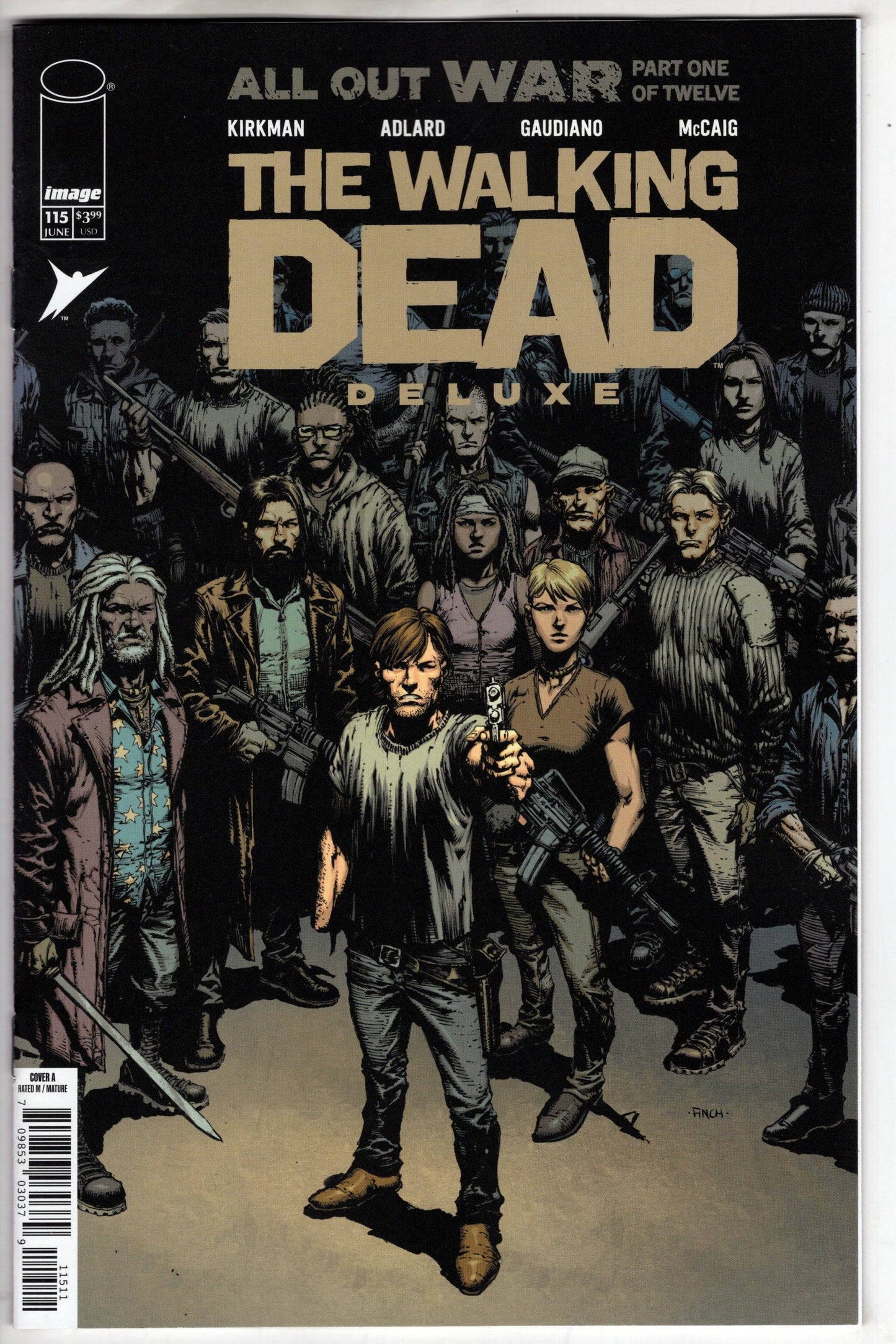 Image Comics COMIC BOOK WALKING DEAD DELUXE #115 CVR A DAVID FINCH & DAVE MCCAIG (MR)