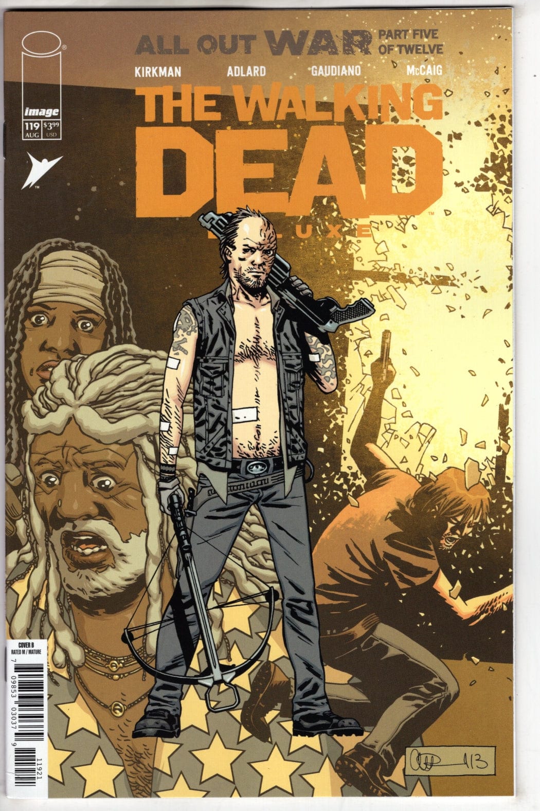Image Comics COMIC BOOK WALKING DEAD DELUXE #119 CVR B CHARLIE ADLARD & DAVE MCCAIG VAR (MR)