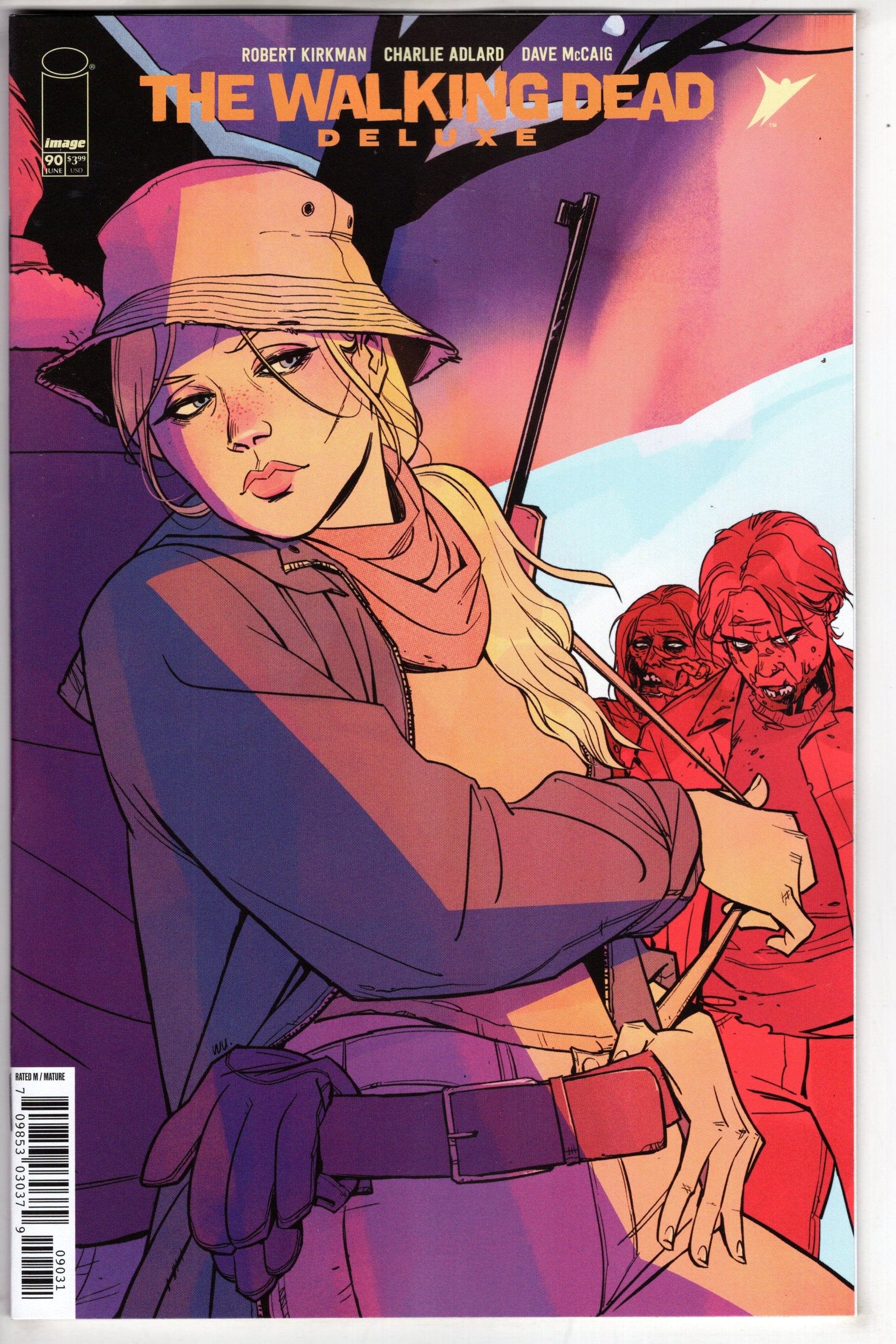 Image Comics COMIC BOOK Walking Dead Deluxe #90 Cover C Annie Wu Connecting Variant (Mature)