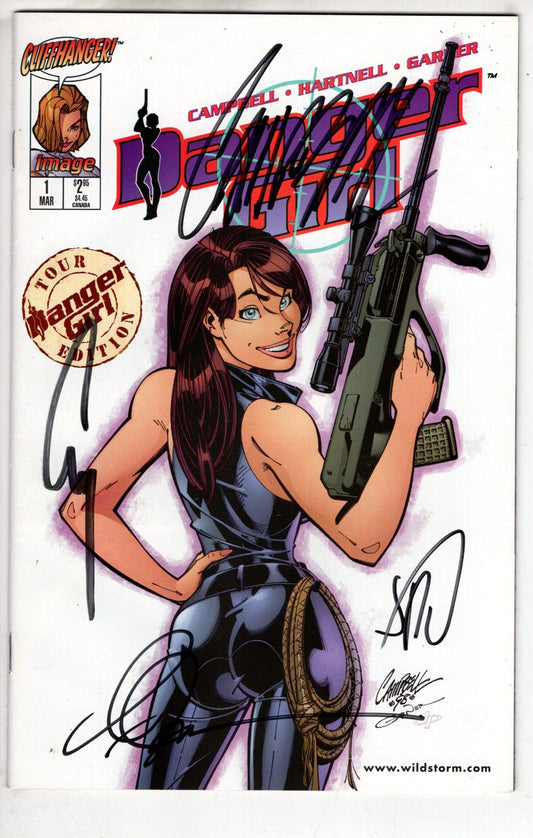 Image Comics Comics Danger Girl #1 TOUR Signed [VF/NM]