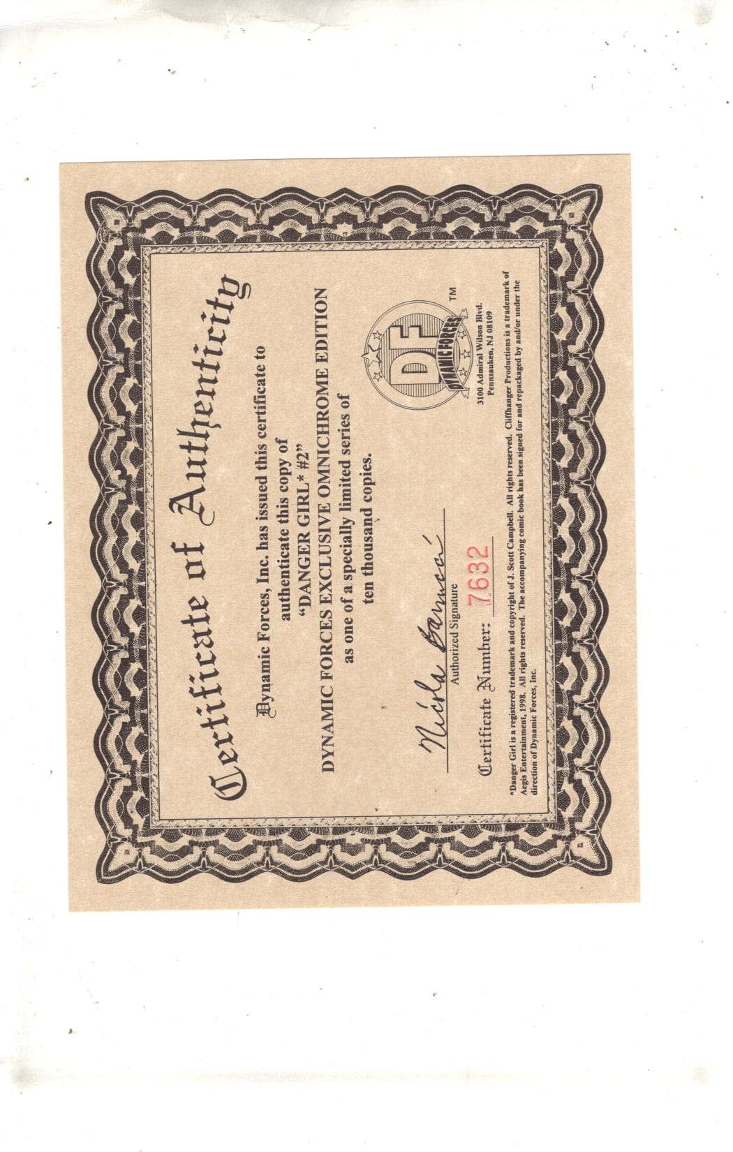 Image Comics Comics Danger Girl #2 CVR A.DF.OMNI [VF/NM]