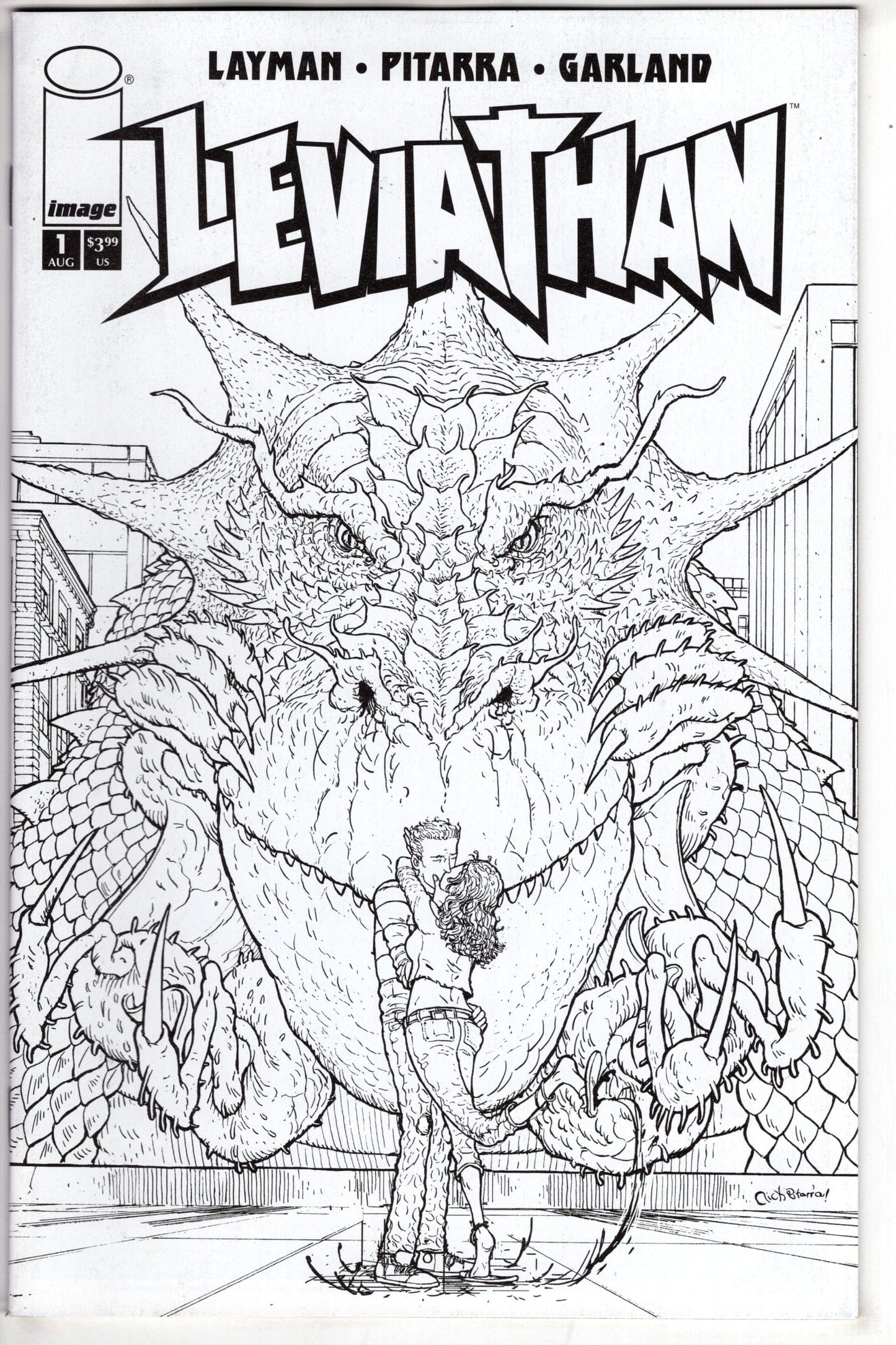 IMAGE COMICS Comics LEVIATHAN #1 CVR C 10 COPY INCV PITARRA B&W (MR)