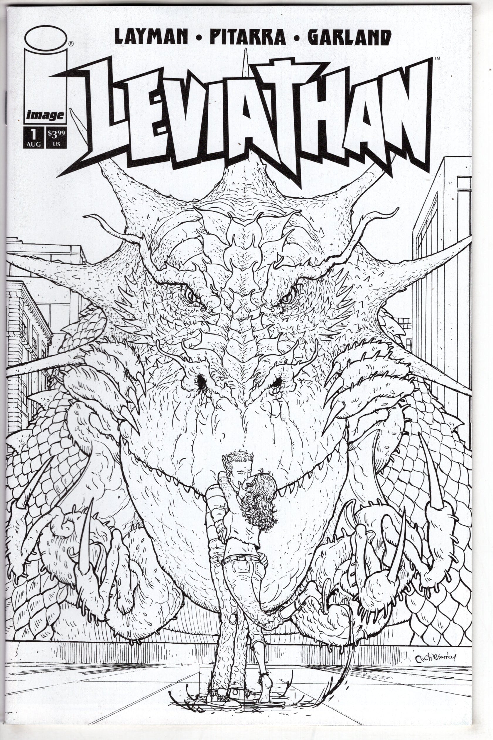 IMAGE COMICS Comics LEVIATHAN #1 CVR C 10 COPY INCV PITARRA B&W (MR)