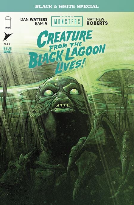 Image Comics NEW NEXT WEEK UNIVERSAL MONSTERS CREATURE FROM THE BLACK LAGOON LIVES BLACK & WHITE SPECIAL #1 (OF 2) CVR A  (VF/NM)