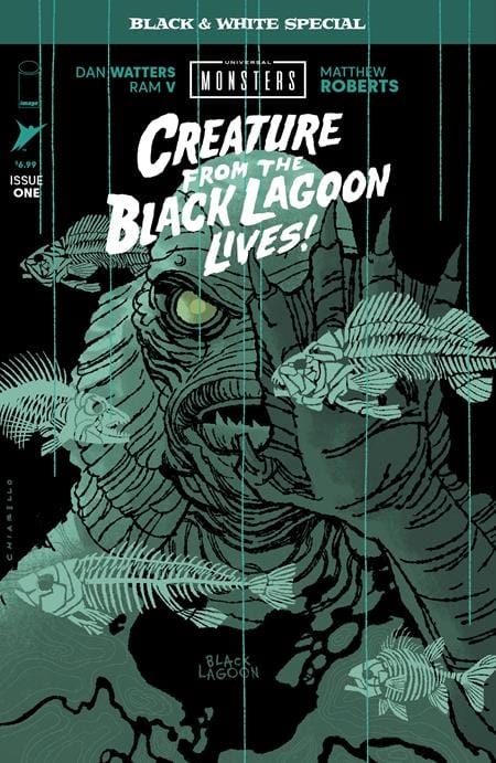 Image Comics NEW NEXT WEEK UNIVERSAL MONSTERS CREATURE FROM THE BLACK LAGOON LIVES BLACK & WHITE SPECIAL #1 (OF 2) CVR B (VF/NM)
