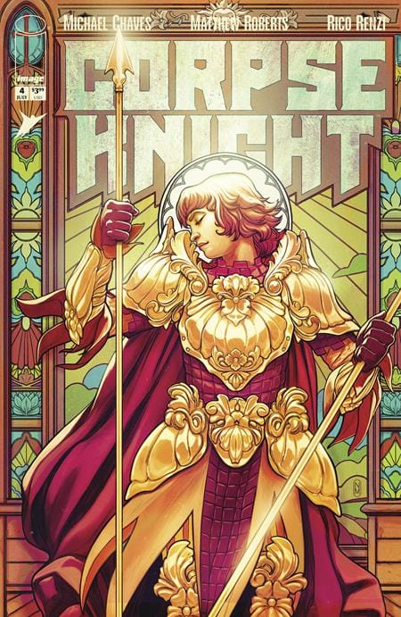 Image Comics NEW THIS WEEK CORPSE KNIGHT #4 (OF 6) CVR D INC 1:25 NIMIT MALAVIA STAINED GLASS VAR (MR) (VF/NM)