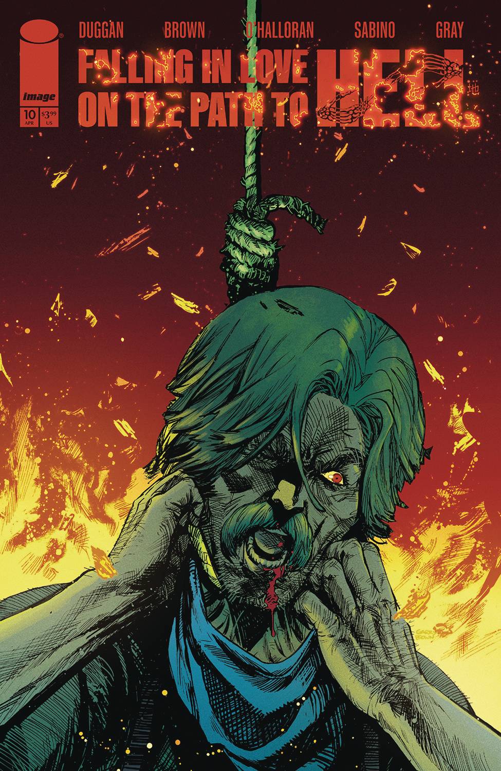 Image Comics NEW THIS WEEK FALLING IN LOVE ON THE PATH TO HELL #10 CVR A GARRY BROWN (MR)