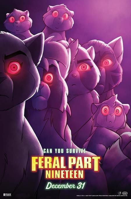 Image Comics NEW THIS WEEK FERAL #19 CVR B TONY FLEECS & TRISH FORSTNER MOVIE POSTER HOMAGE VAR (VF/NM)