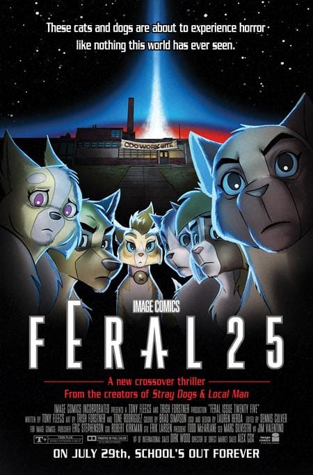 Image Comics NEW THIS WEEK FERAL #25 CVR B TONE RODRIGUEZ & ALLEN PASSALAQUA FACULTY HOMAGE VAR (VF/NM)