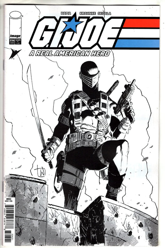 Image Comics NEW THIS WEEK GI JOE A REAL AMERICAN HERO #326 CVR B LEE WEEKS B&W VAR (VF/NM)