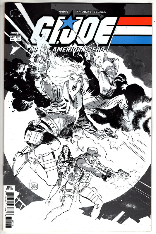 Image Comics NEW THIS WEEK GI JOE A REAL AMERICAN HERO #327 CVR B LEE WEEKS B&W VAR (VF/NM)