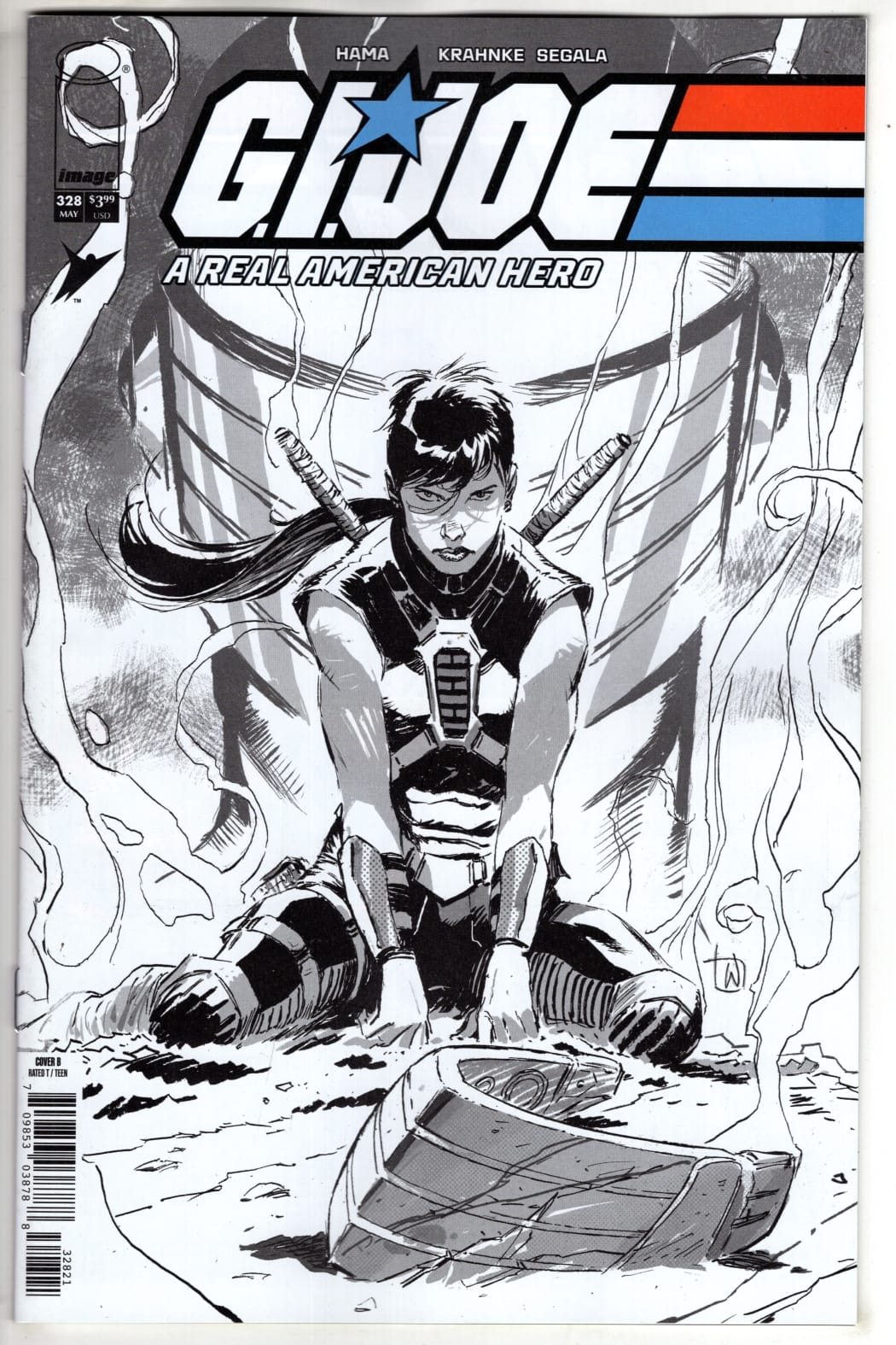 Image Comics NEW THIS WEEK GI JOE A REAL AMERICAN HERO #328 CVR B LEE WEEKS B&W VAR (VF/NM)