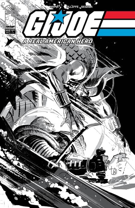 Image Comics NEW THIS WEEK GI JOE A REAL AMERICAN HERO #332 CVR B LEE WEEKS B&W VAR (VF/NM)