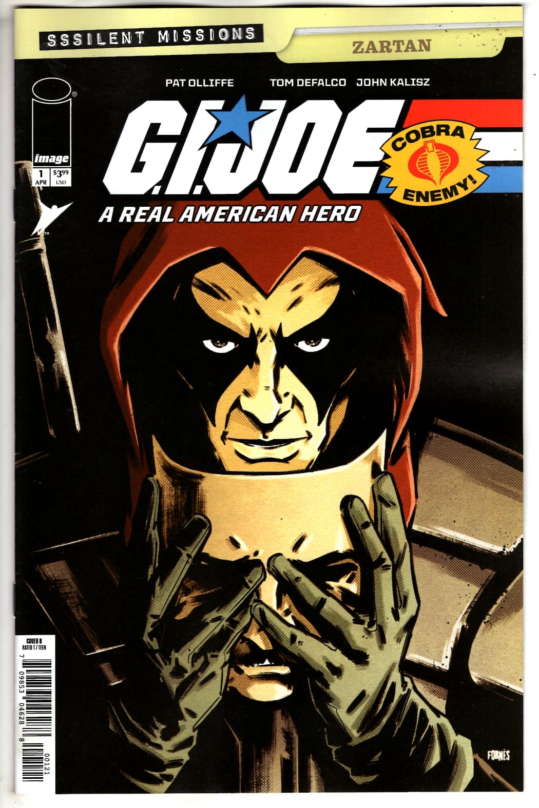 Image Comics NEW THIS WEEK GI JOE A REAL AMERICAN HERO SSSILENT MISSIONS ZARTAN #1 (ONE SHOT) CVR B JORGE FORNES VAR (VF/NM)